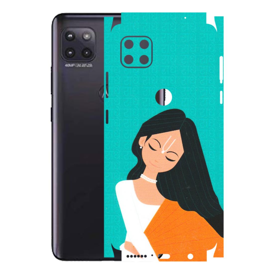 Motorola Phone Skins (All Models) - Radhe Radhe With Hindu Symbol - Matte Finish (M-164) Motorola Moto G (5G)