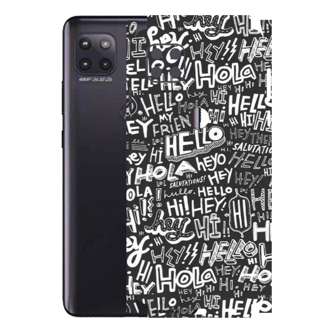 Motorola Phone Skins (All Models) - Hi Hello Doodles - Matte Finish (M-25) Motorola Moto G (5G)