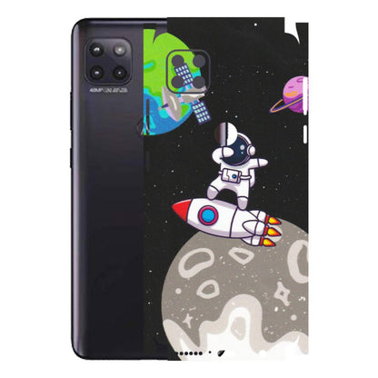 Motorola Phone Skins (All Models) - Astronaut Vibing Toon Running - Matte Finish (M-39) Motorola Moto G (5G)