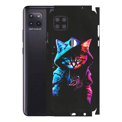 Motorola Phone Skins (All Models) - Cyberpunk Cat - Matte Finish (M-45) Motorola Moto G (5G)