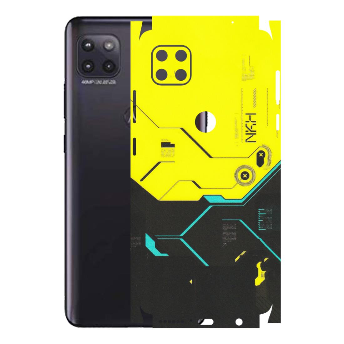 Motorola Phone Skins (All Models) - Black Yellow Technica - Matte Finish (M-53) Motorola Moto G (5G)