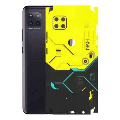 Motorola Phone Skins (All Models) - Black Yellow Technica - Matte Finish (M-53) Motorola Moto G (5G)