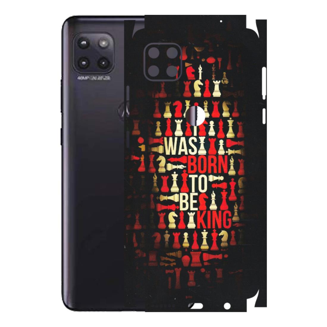 Motorola Phone Skins (All Models) - Born To Be King - Matte Finish (M-73) Motorola Moto G (5G)