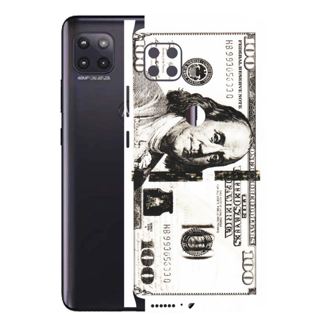 Motorola Phone Skins (All Models) - 100 Dollar Currency - Transparent Finish (T-01) Motorola Moto G (5G)