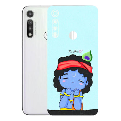 Motorola Phone Skins (All Models) - Radhe Radhe Cute Toon - 3D Embossed Finish (L-05) Motorola Moto G Fast