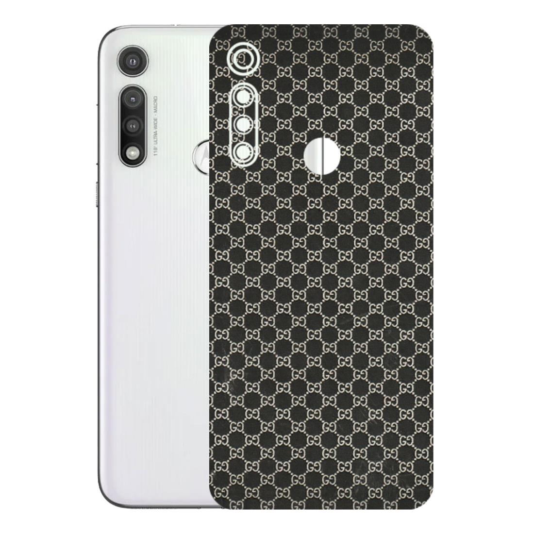 Motorola Phone Skins (All Models) - Black G Print - 3D Embossed Finish (L-109) Motorola Moto G Fast