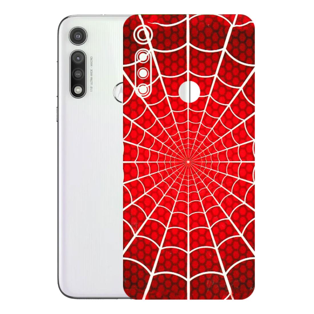 Motorola Phone Skins (All Models) - Classic Spidey Web - 3D Embossed Finish (L-115) Motorola Moto G Fast