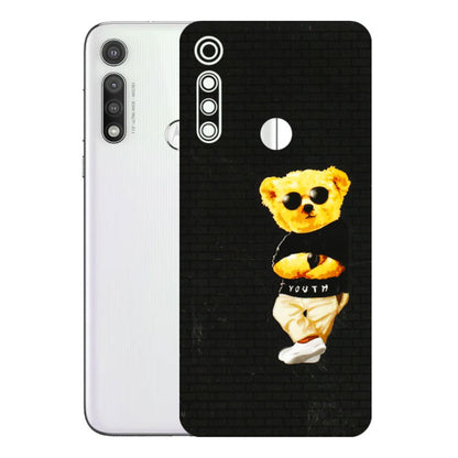 Motorola Phone Skins (All Models) - Classy Teddy Bear - 3D Embossed Finish (L-116) Motorola Moto G Fast