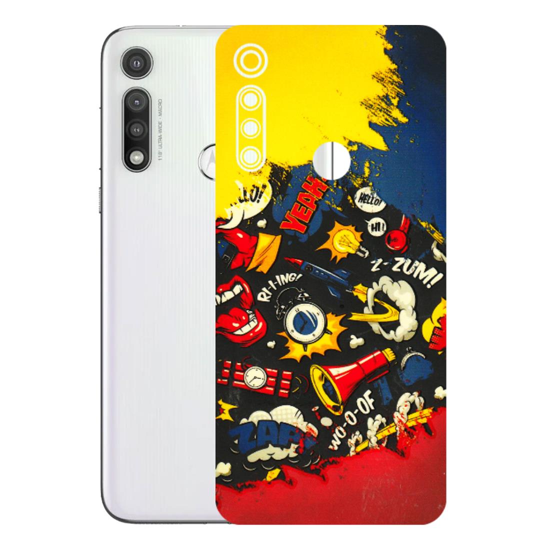 Motorola Phone Skins (All Models) - Pacific Doodle Art - 3D Embossed Finish (L-120) Motorola Moto G Fast