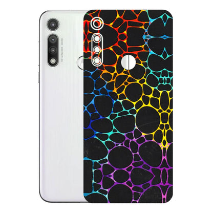 Motorola Phone Skins (All Models) - Abstract Art MultiColour - 3D Embossed Finish (L-133) Motorola Moto G Fast