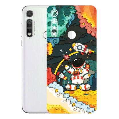Motorola Phone Skins (All Models) - Astronauts & Spaceship - 3D Embossed Finish (L-145) Motorola Moto G Fast
