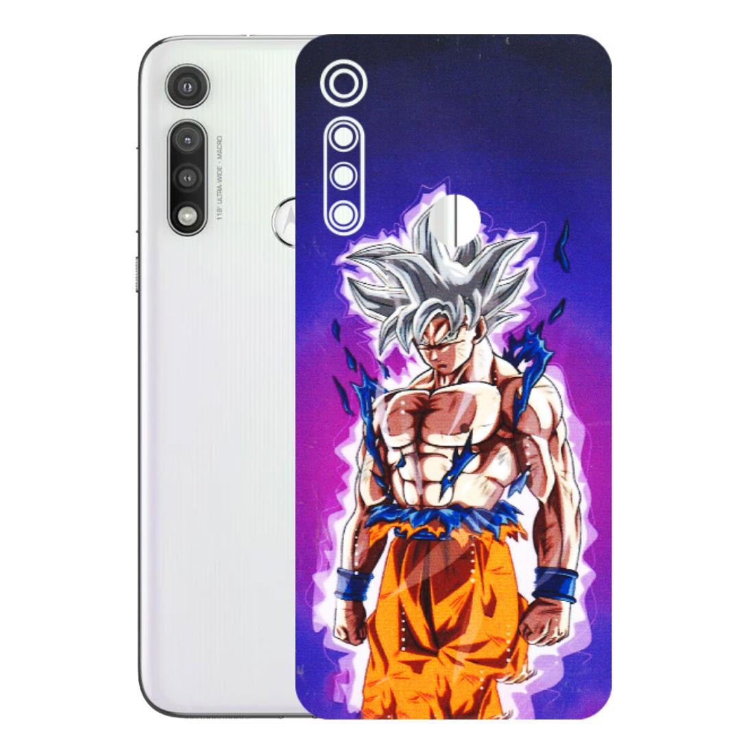Motorola Phone Skins (All Models) - Goku Purple Anime - 3D Embossed Finish (L-147) Motorola Moto G Fast