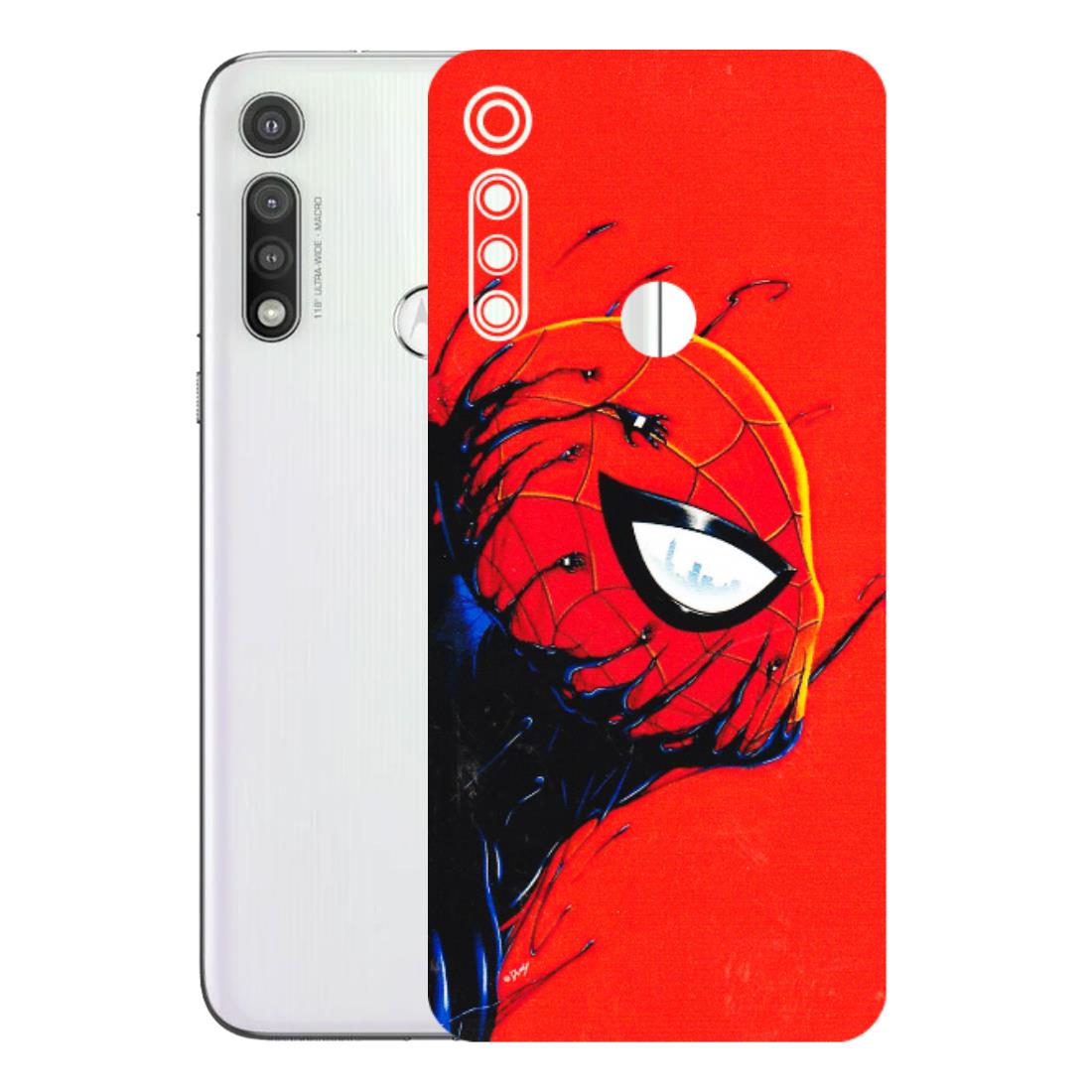 Motorola Phone Skins (All Models) - Spiderman Face Venom - 3D Embossed Finish (L-165) Motorola Moto G Fast