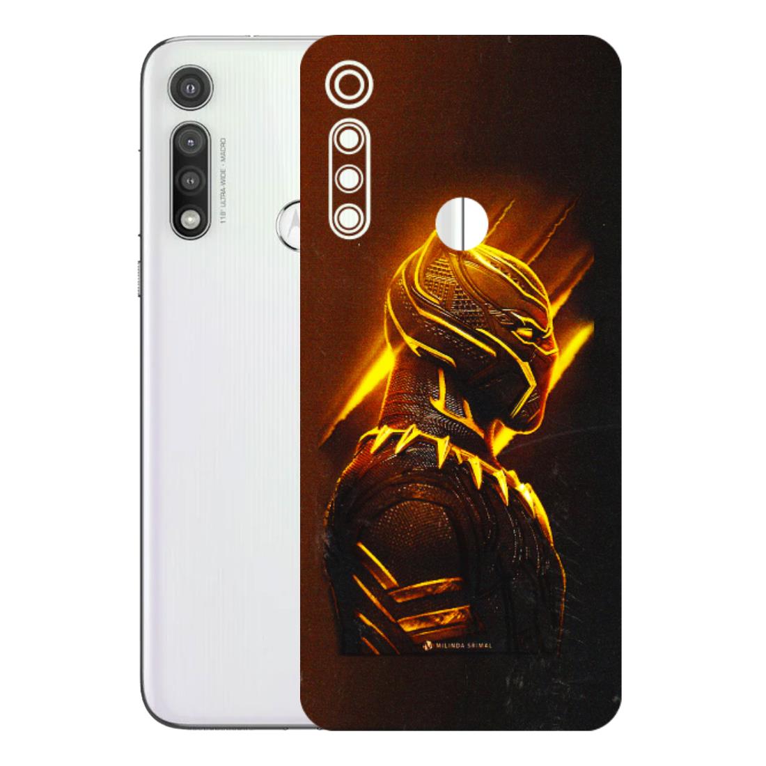 Motorola Phone Skins (All Models) - Gold Black Panther - 3D Embossed Finish (L-181) Motorola Moto G Fast