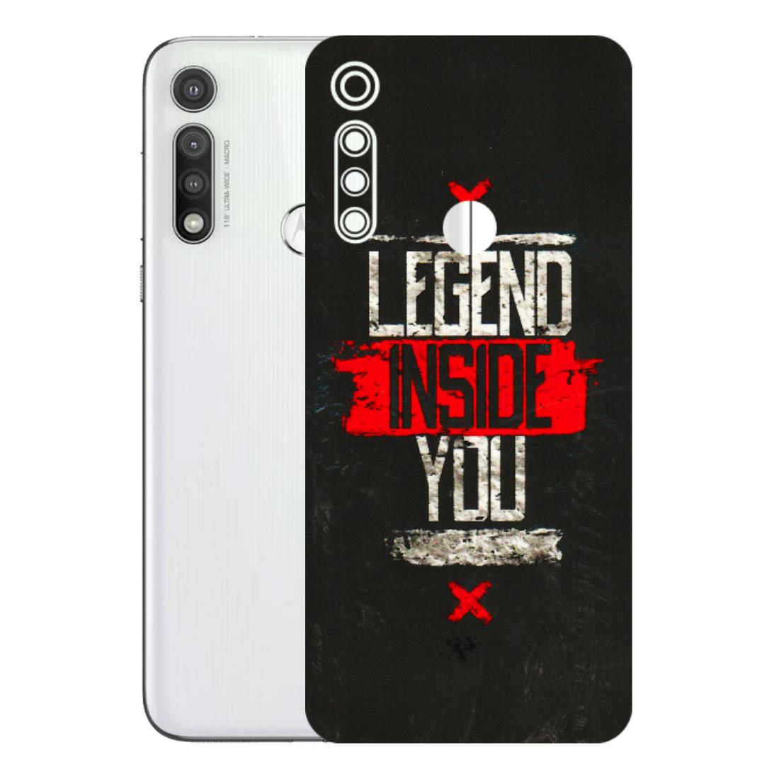 Motorola Phone Skins (All Models) - Legend Inside You - 3D Embossed Finish (L-186) Motorola Moto G Fast