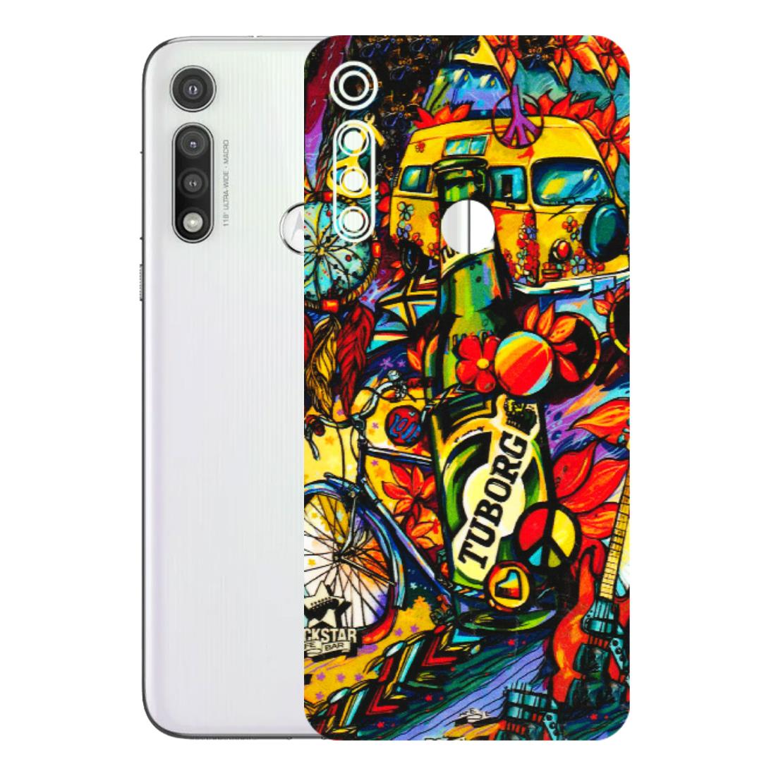 Motorola Phone Skins (All Models) - Cool Beer Bottle - 3D Embossed Finish (L-193) Motorola Moto G Fast