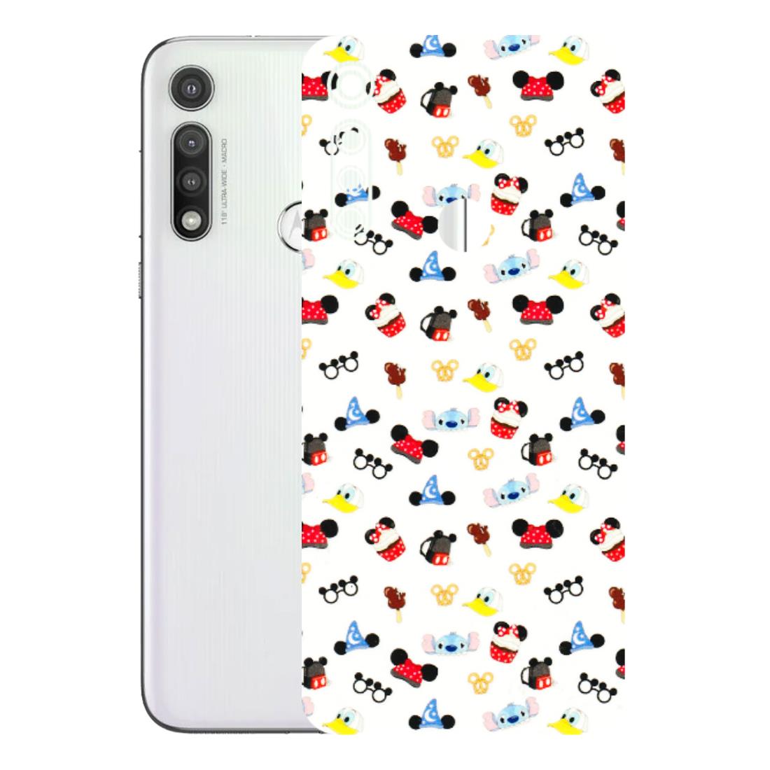 Motorola Phone Skins (All Models) - Minnie Mouse & Donald Doodles s - 3D Embossed Finish (L-194) Motorola Moto G Fast