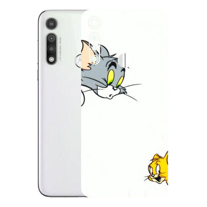 Motorola Phone Skins (All Models) - Cute Tom And Jerry - 3D Embossed Finish (L-220) Motorola Moto G Fast