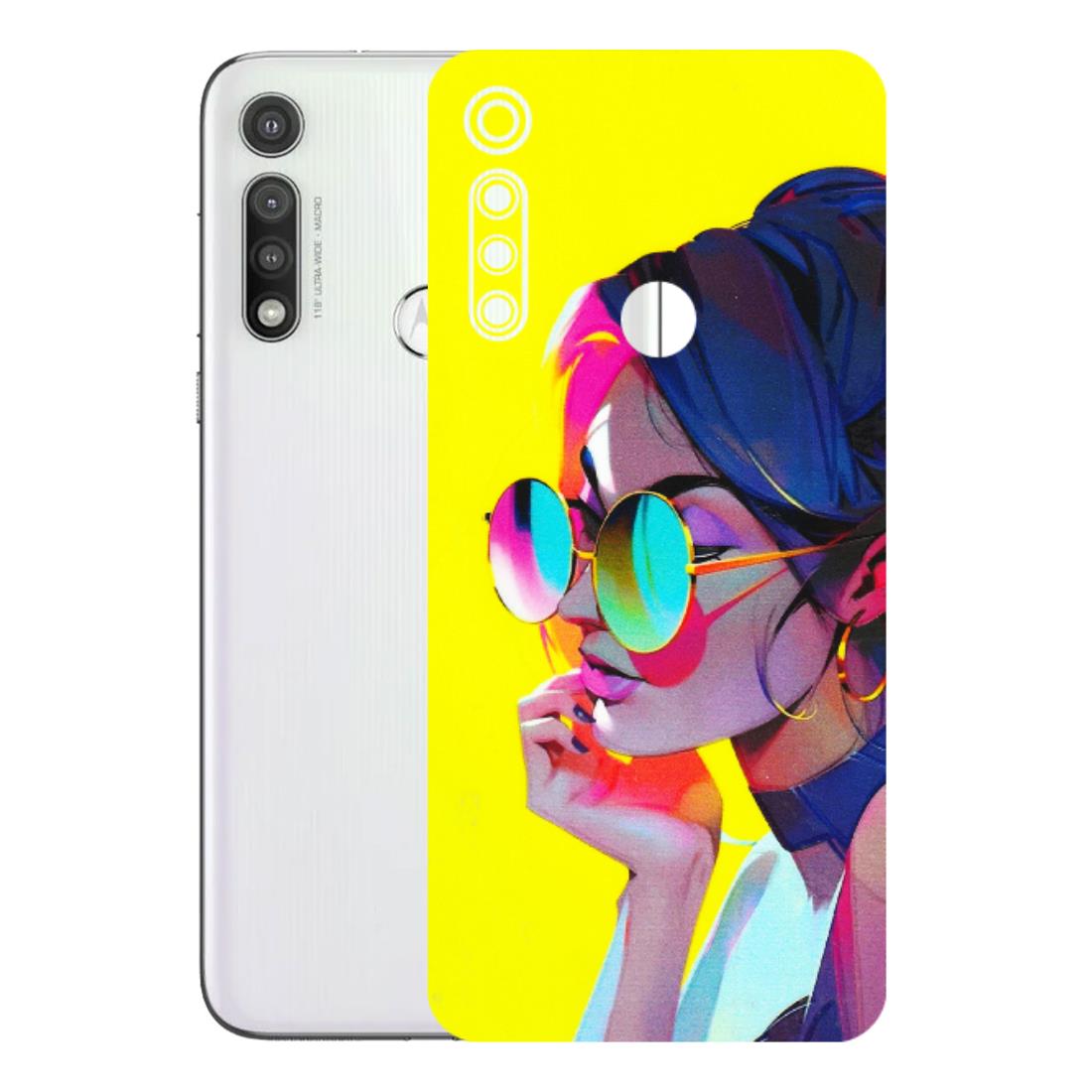 Motorola Phone Skins (All Models) - Bold Stylish Girl - 3D Embossed Finish (L-222) Motorola Moto G Fast