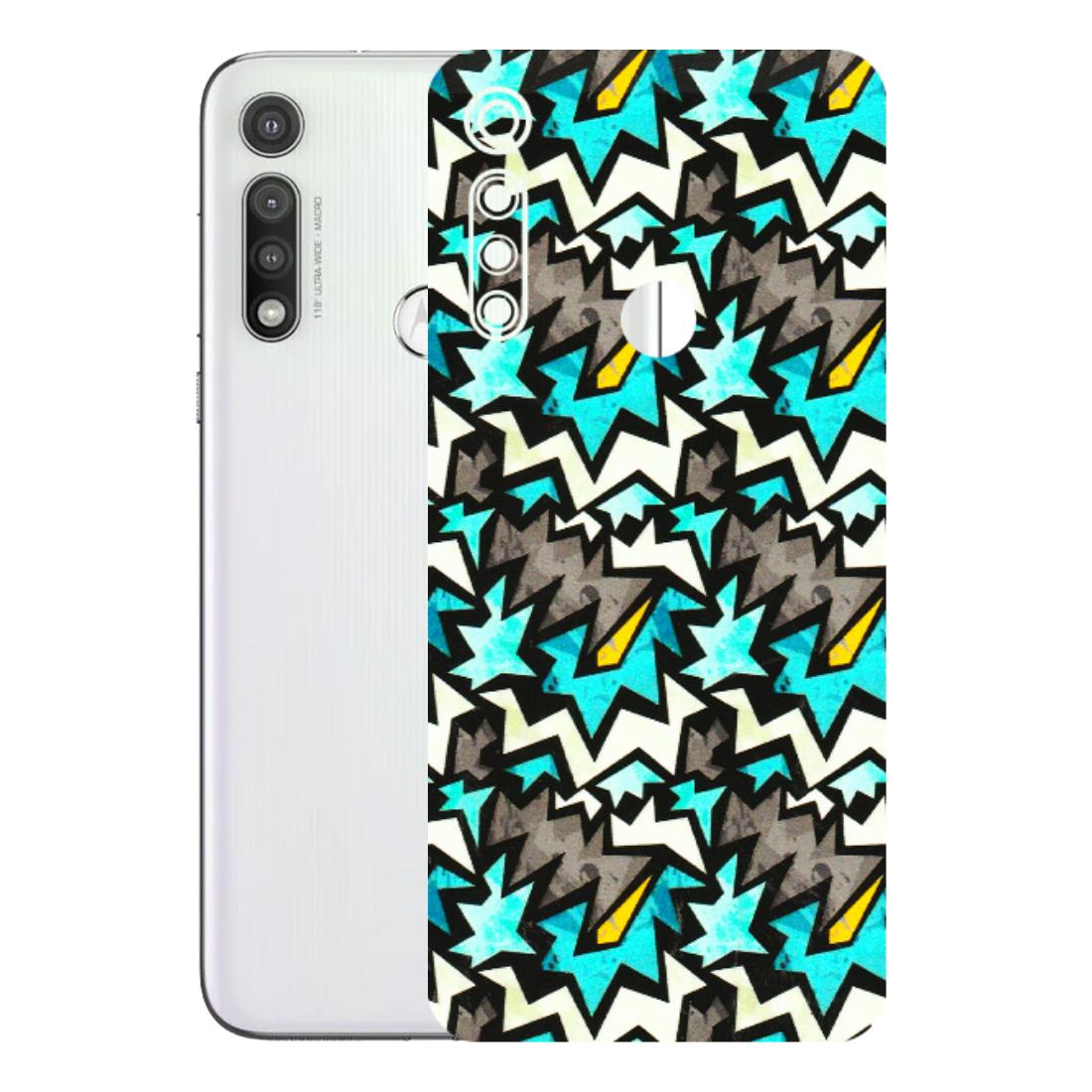 Motorola Phone Skins (All Models) - Funky Zig Zag - 3D Embossed Finish (L-223) Motorola Moto G Fast