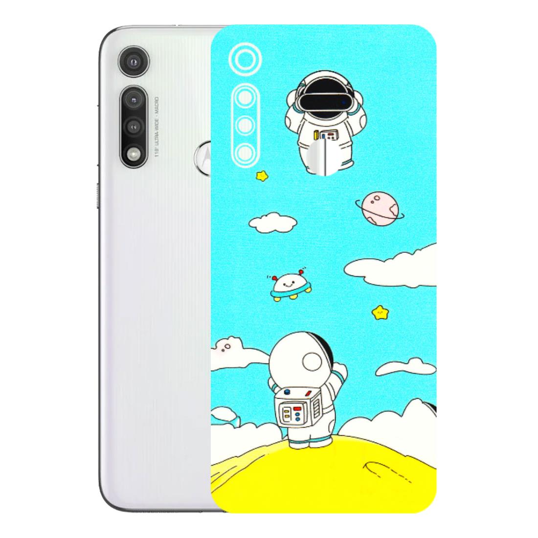 Motorola Phone Skins (All Models) - Blue Skies Astro Float - 3D Embossed Finish (L-230) Motorola Moto G Fast
