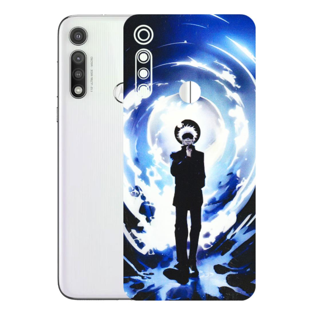 Motorola Phone Skins (All Models) - Satoru Gojo Dark Blue - 3D Embossed Finish (L-235) Motorola Moto G Fast