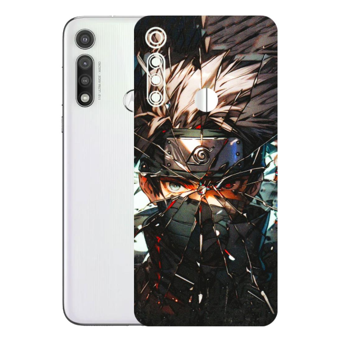 Motorola Phone Skins (All Models) - Kakashi Shattered Glass Effect - 3D Embossed Finish (L-237) Motorola Moto G Fast