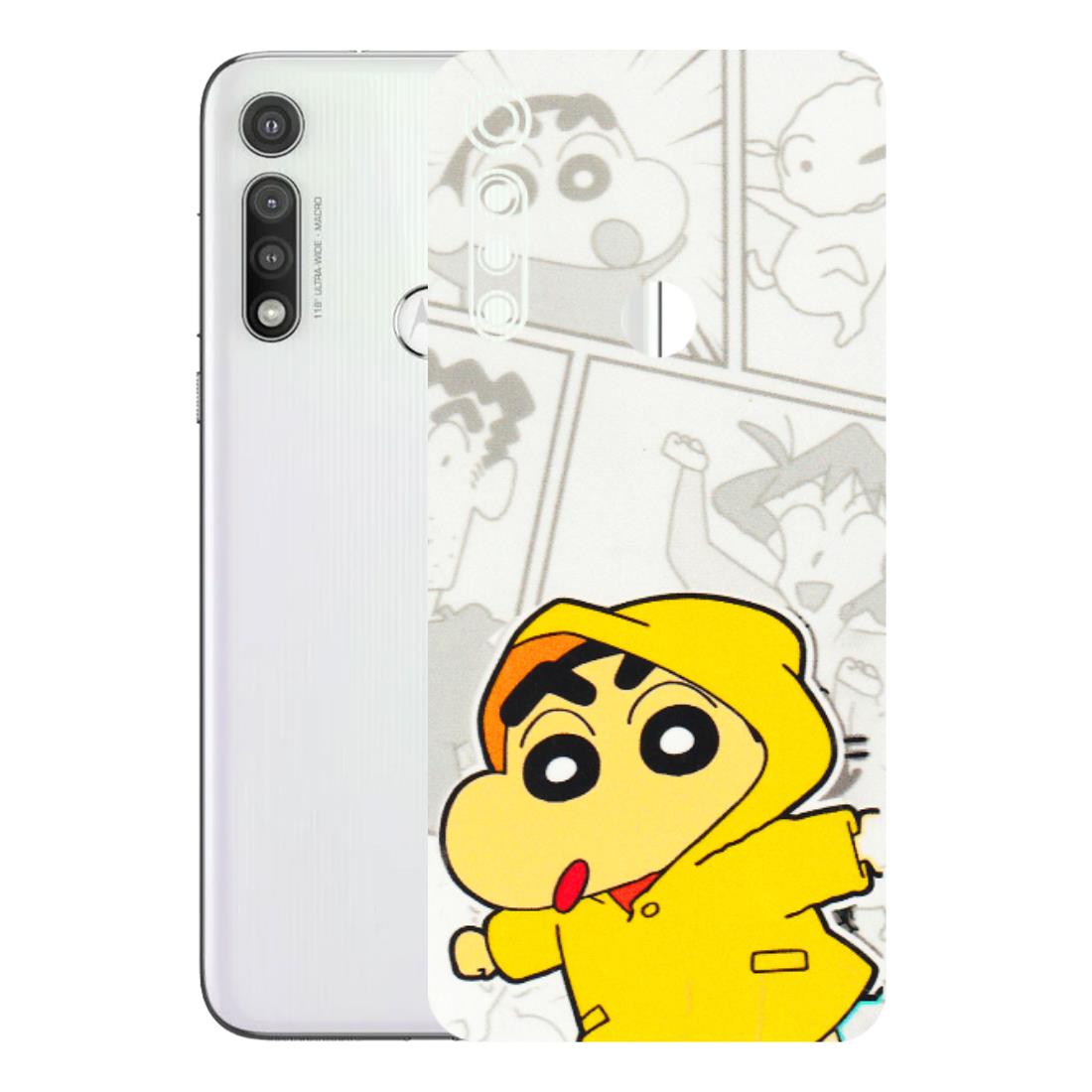 Motorola Phone Skins (All Models) - Yellow Shinchan Comic - 3D Embossed Finish (L-246) Motorola Moto G Fast