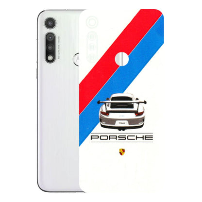 Motorola Phone Skins (All Models) - Porche Car Sober Logo - 3D Embossed Finish (L-248) Motorola Moto G Fast