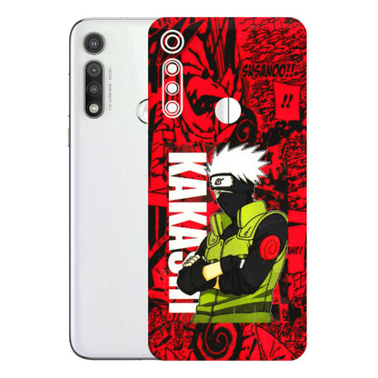 Motorola Phone Skins (All Models) - Kakashi Red Anime - 3D Embossed Finish (L-251) Motorola Moto G Fast