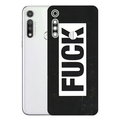 Motorola Phone Skins (All Models) - The F Word - 3D Embossed Finish (L-255) Motorola Moto G Fast