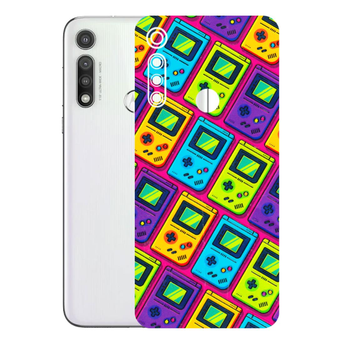 Motorola Phone Skins (All Models) - Gameboy Colourful - 3D Embossed Finish (L-266) Motorola Moto G Fast