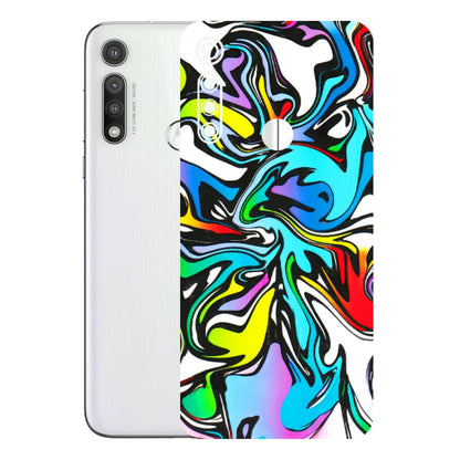 Motorola Phone Skins (All Models) - Abstract Colour Paints - 3D Embossed Finish (L-271) Motorola Moto G Fast