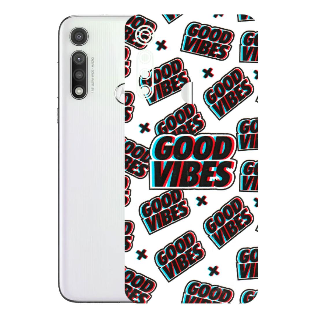 Motorola Phone Skins (All Models) - Good Vibes - 3D Embossed Finish (L-282) Motorola Moto G Fast
