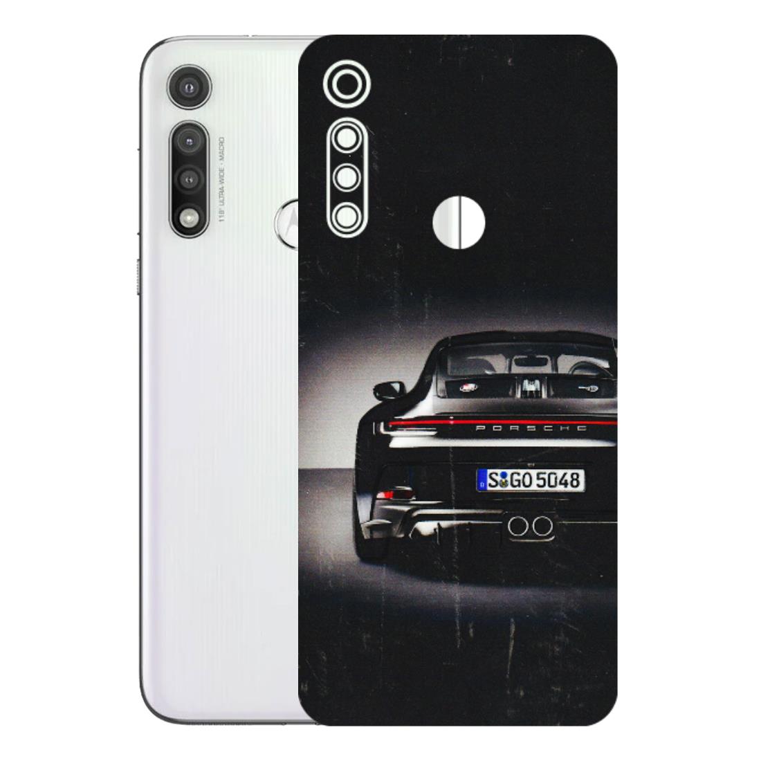 Motorola Phone Skins (All Models) - New Black Porsche GT3 - 3D Embossed Finish (L-327) Motorola Moto G Fast