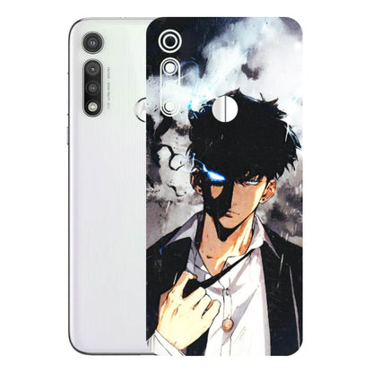 Motorola Phone Skins (All Models) - Sung Jinwoo Manhwa Anime - 3D Embossed Finish (L-328) Motorola Moto G Fast