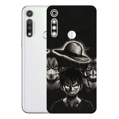 Motorola Phone Skins (All Models) - Black Luffy Hat - 3D Embossed Finish (L-57) Motorola Moto G Fast