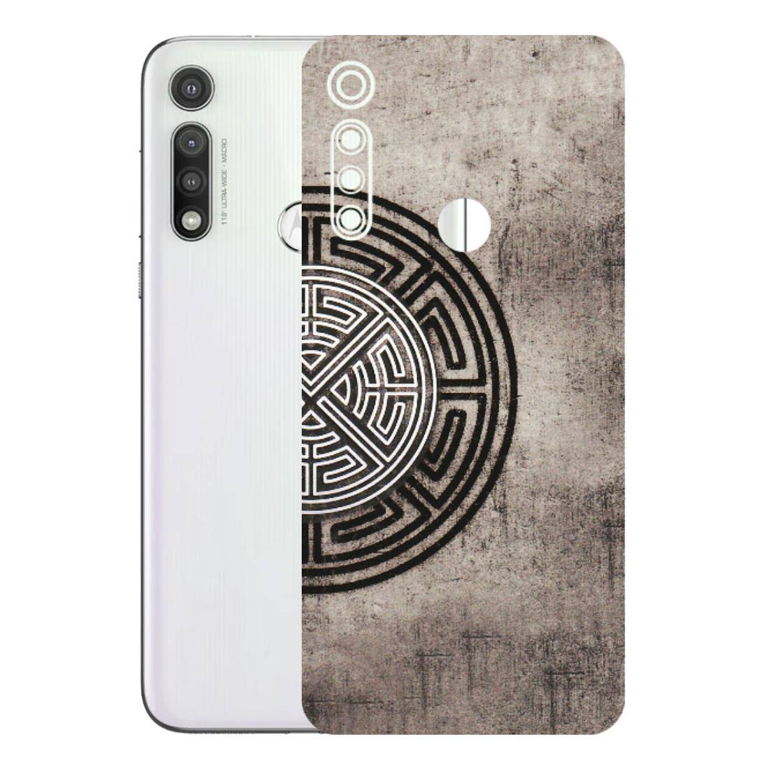 Motorola Phone Skins (All Models) - Mysterious Circular Design - 3D Embossed Finish (L-63) Motorola Moto G Fast