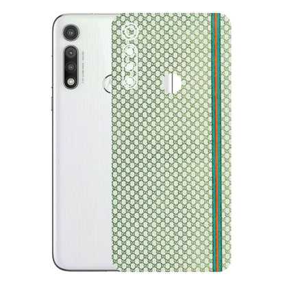 Motorola Phone Skins (All Models) - Gucci Fabric Pattern - 3D Embossed Finish (L-73) Motorola Moto G Fast