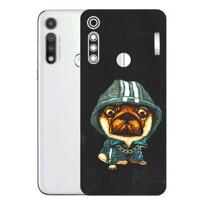 Motorola Phone Skins (All Models) - Puppy N Hoodie - 3D Embossed Finish (L-90) Motorola Moto G Fast