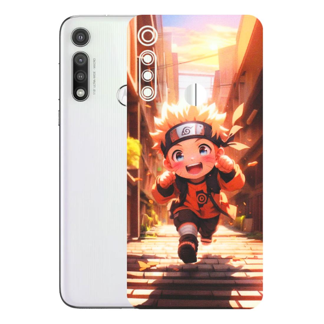 Motorola Phone Skins (All Models) - Naruto Cute Toon Running - Matte Finish (M-04) Motorola Moto G Fast
