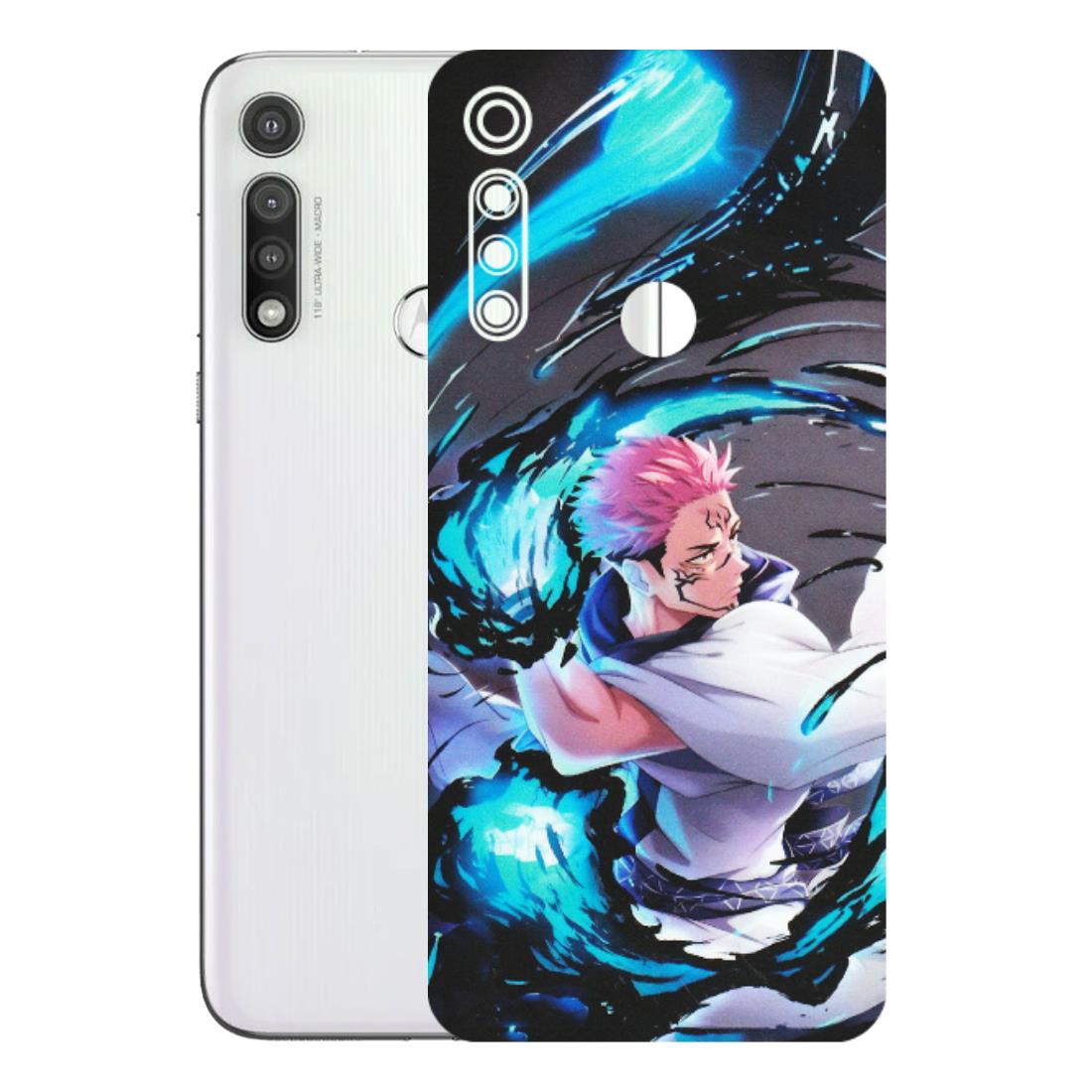 Motorola Phone Skins (All Models) - New Jujutsu Kaisen Grey Blue Anime - Matte Finish (M-127) Motorola Moto G Fast