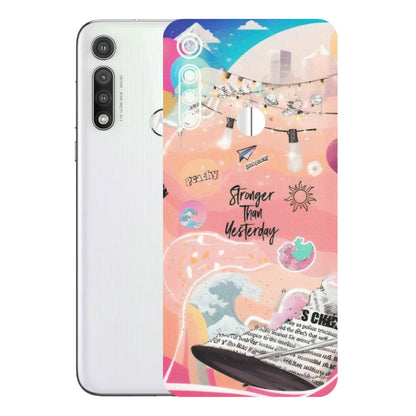 Motorola Phone Skins (All Models) - Stronger Then Yesterday - Matte Finish (M-128) Motorola Moto G Fast