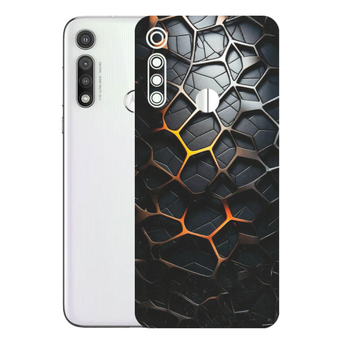 Motorola Phone Skins (All Models) - New Abstract Graphite Tiles - Matte Finish (M-130) Motorola Moto G Fast