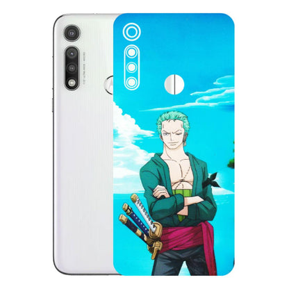 Motorola Phone Skins (All Models) - Cool Swordman Zoro Anime - Matte Finish (M-143) Motorola Moto G Fast
