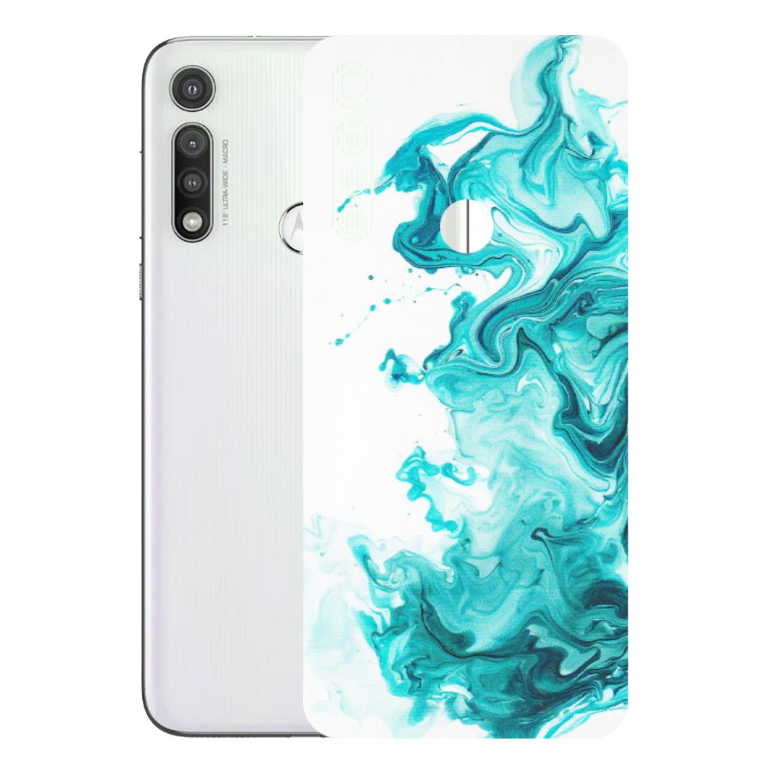 Motorola Phone Skins (All Models) - Sky Blue Abstract Colour - Matte Finish (M-146) Motorola Moto G Fast