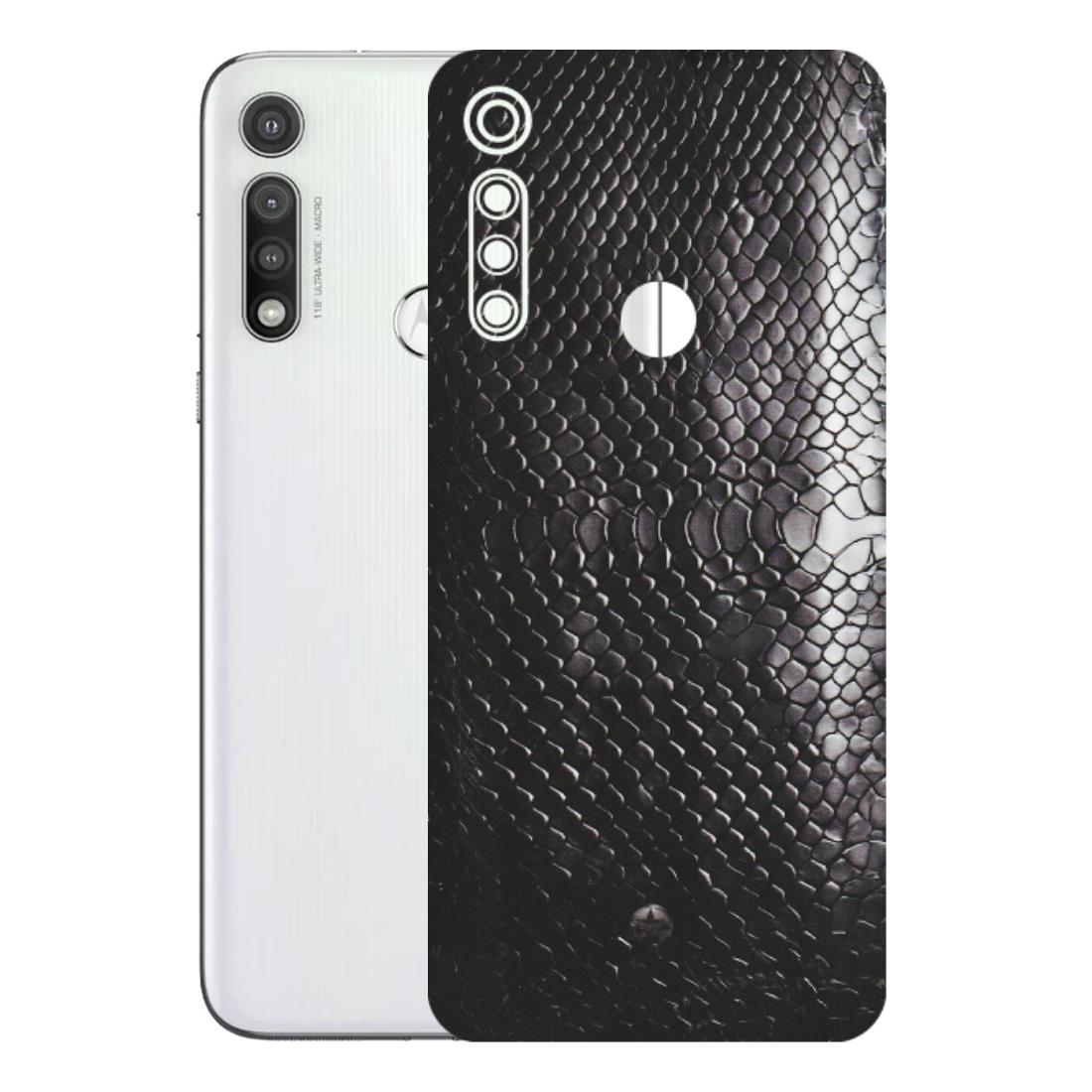 Motorola Phone Skins (All Models) - Black Snack Leather - Matte Finish (M-147) Motorola Moto G Fast