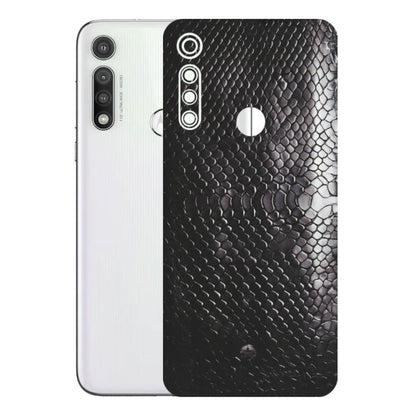 Motorola Phone Skins (All Models) - Black Snack Leather - Matte Finish (M-147) Motorola Moto G Fast