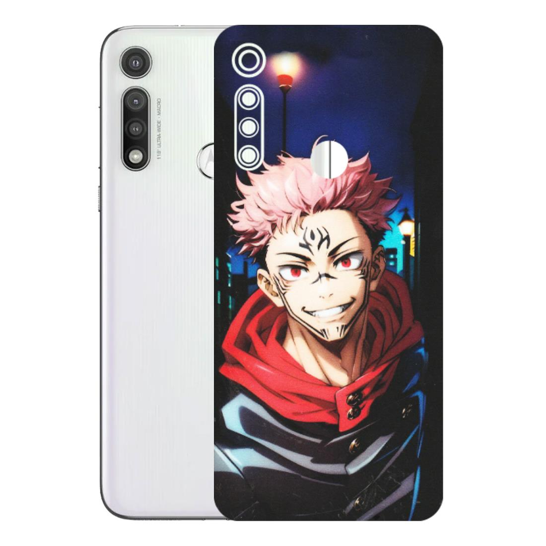 Motorola Phone Skins (All Models) - Yuji Itadori Funny Face Anime - Matte Finish (M-152) Motorola Moto G Fast