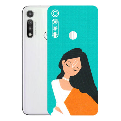 Motorola Phone Skins (All Models) - Radhe Radhe With Hindu Symbol - Matte Finish (M-164) Motorola Moto G Fast